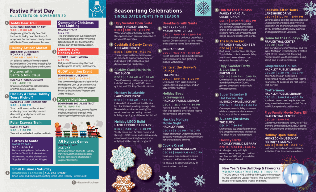 a thumbnail image of the inside of the 2024 holidays in the city brochure