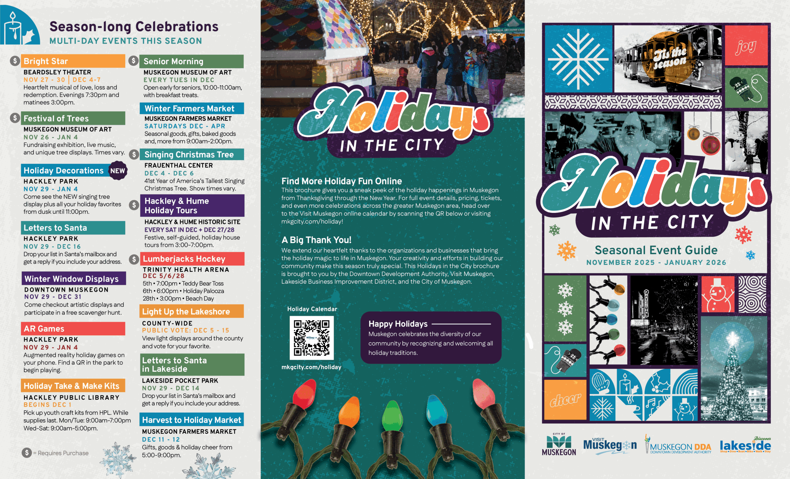 2025 Holidays in the City Brochure - City of Muskegon