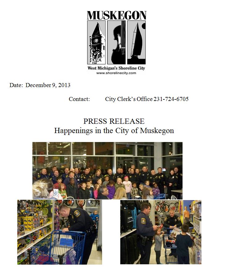 Muskegon Press Release - december 9 2013 top